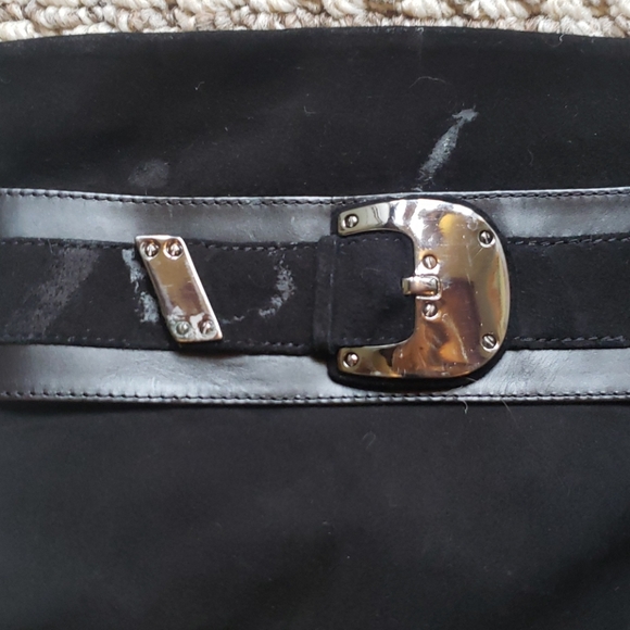 Women's Size 10 Cole Haan Suede high Heeled Boots - Picture 3 of 4